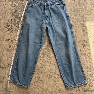 Wrangler Carpenter Jeans Men's Size 32x30 Baggy Fit Denim Pants Skate Grunge Vtg